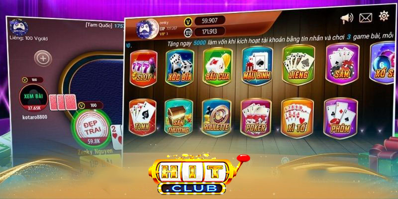 Tính năng nổi bật của game bài Hitclub